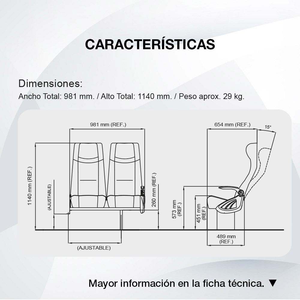 Diagrama Asiento Pioneer Diamante